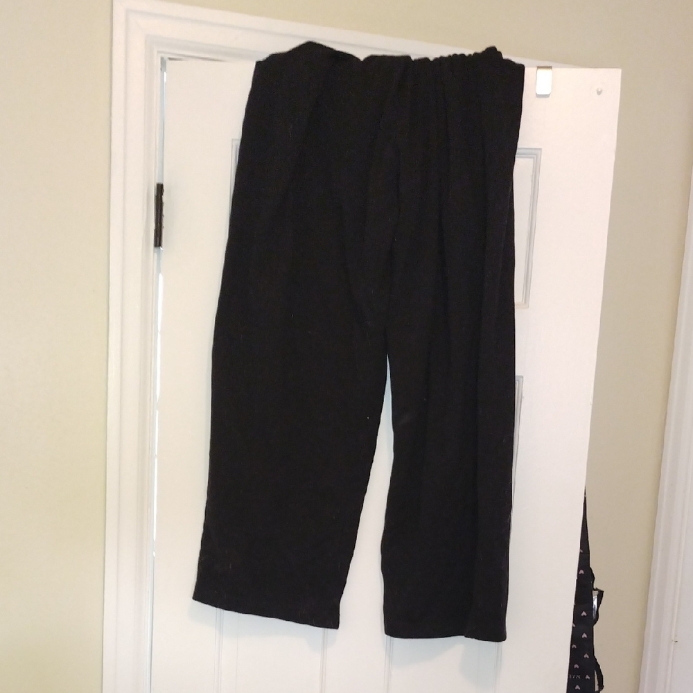Black Straight Leg Pants with Relaxed Fit